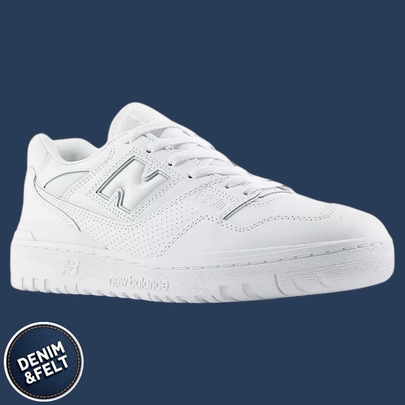 New Balance Men’s 550 All Triple White B550WWW Shoe/Sneaker | NEW/NIB 🩶👟 - Picture 1 of 13